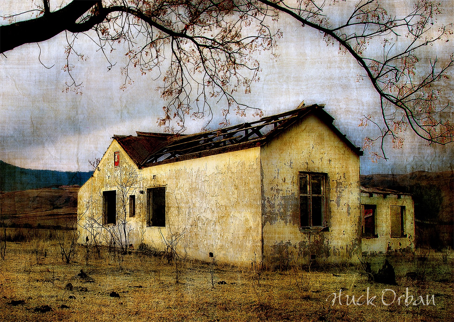 A dilapidated and abandoned house